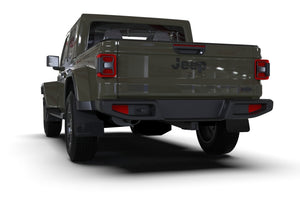 Rally Armor 19-24 Jeep JT Gladiator (Mojave/Rubicon) Black Mud Flap w/Grey Logo