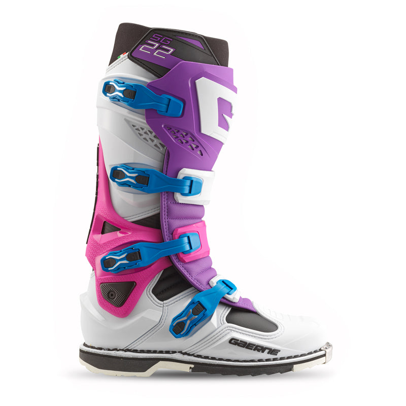 Gaerne SG22 Limited Edition Boot Purple/White/Rhodamine Size - 13