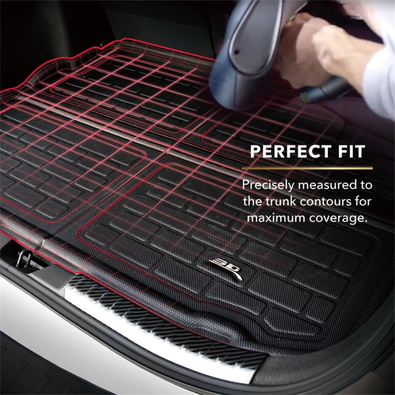 3D MAXpider 21-23 Mercedes-Benz S-Class Sedan (V223) Kagu Black Foldable Cargo Right W/ Cargo Net