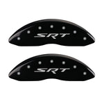 MGP 4 Caliper Covers Engraved Front & Rear SRT Black finish silver ch