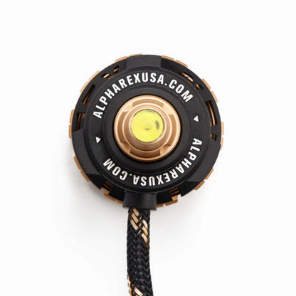 AlphaRex Gold Ammo Panoramic LED Light Bulbs - H11