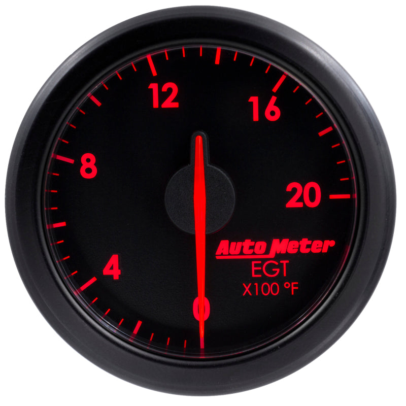 Autometer Airdrive 2-1/16in EGT Gauge 0-2000 Degrees F - Black