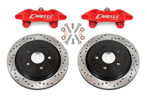 BMR 14-17 Chevrolet SS Brake Kit For 15in Conversion Drilled & Slotted Rotors Red Calipers