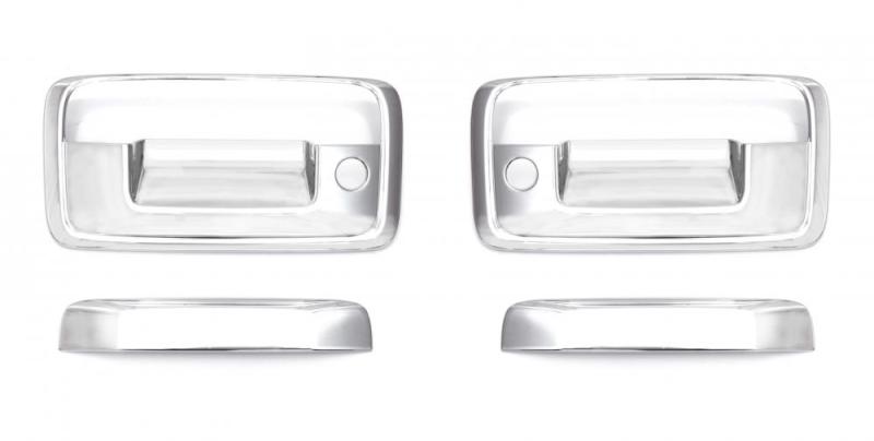 AVS 02-08 Dodge RAM 1500 Tailgate Handle Cover 2pc - Chrome