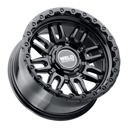 Weld Off-Road Swift 17x9in - 8x165.1 BP - ET-12 - 125.1mm CB - Gloss Black Wheel & Ring