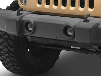 Raxiom 07-18 Jeep Wrangler JK Axial Series LED Angel Eye Fog Lights- Amber and White