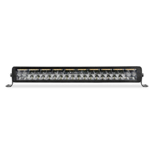 Go Rhino Xplor Blackout Combo Series Dbl Row LED Light Bar w/Amber (Side/Track Mount) 21.5in. - Blk