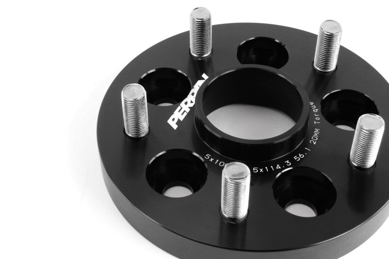 PERRIN Subaru/Toyota/Scion 20mm Wheel Adapter (Bolt-On Type) 5x100 to 5x114.3 w/56mm Hub - Pair