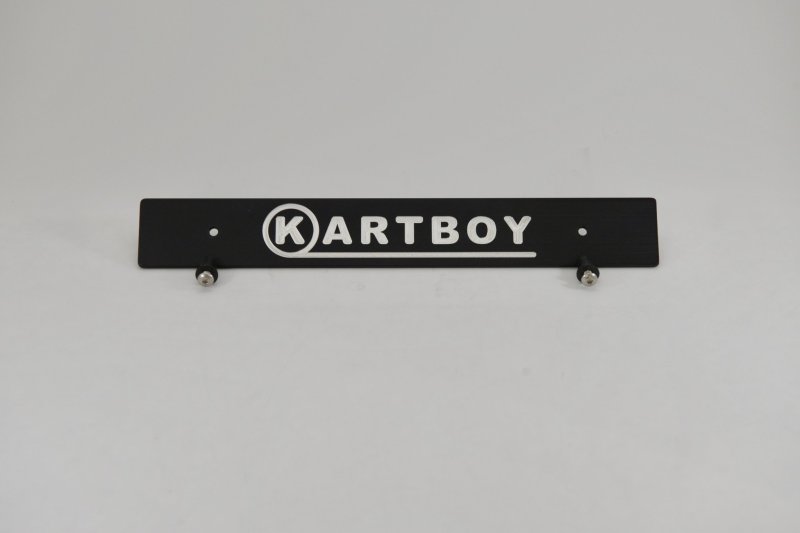 Kartboy Front License Plate Delete - Black