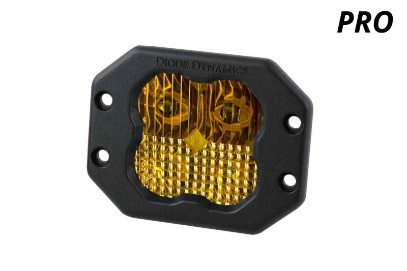 Diode Dynamics SS3 Pro ABL - Yellow Driving Flush (Single)