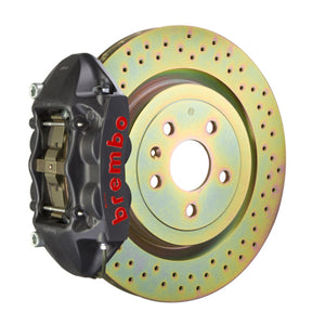 Brembo 11-19 GranTurismo Stradale Rr GTS BBK 4 Piston Cast 380x28 2pc Rotor Slotted Type1 -Black HA