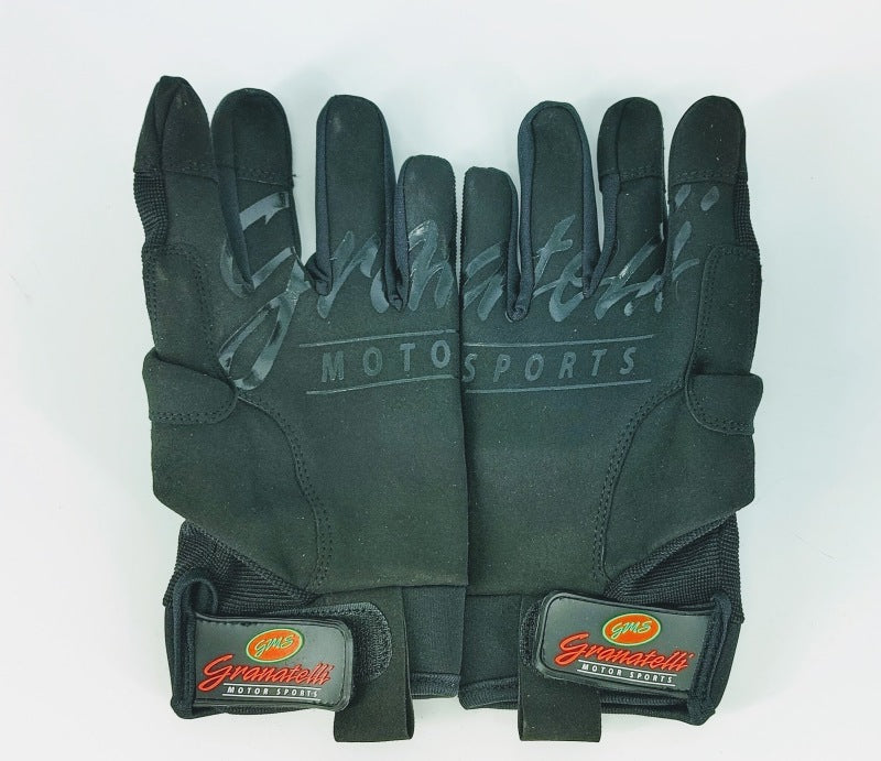 Granatelli Medium Mechanics Work Gloves - Black w/Touch Screen Finger Tips & Granatelli Logo