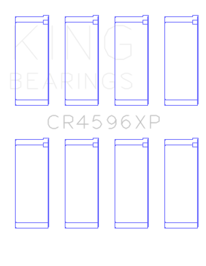 King Engine Bearings BMW S14B20/S14B23/S14B25 (Size .026) Connecting Rod Bearings (Set of 4)