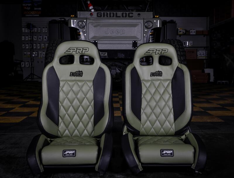 PRP EnduroTrek Reclining Suspension Seat - Black Suede - Passenger