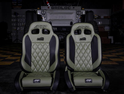 PRP EnduroTrek Reclining Suspension Seat - Black Suede - Passenger