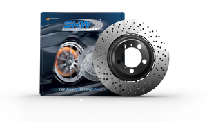 SHW 18-19 Porsche 911 Carrera 4 GTS w/o Ceramics Right Frt Drill-Dimp LW Brake Rotor (9P1615302)