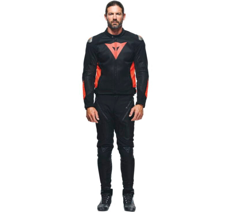 Dainese Energyca Air Tex Jacket Black/Fluorescent-Red Size - 54