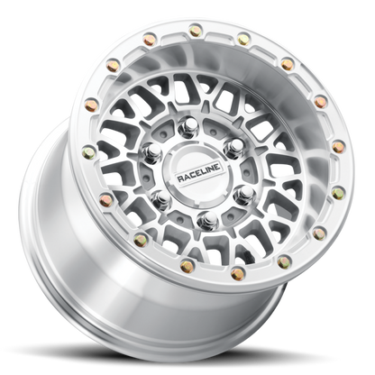 Raceline A15 Omega 15x6in / 4x156 BP / 40mm Offset / 132.5mm Bore - Machined
