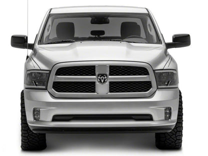 Raxiom 09-18 Dodge RAM 1500/2500/3500 Axial Series Headlights w/ LED Bar- Black Housing (Clear Lens)