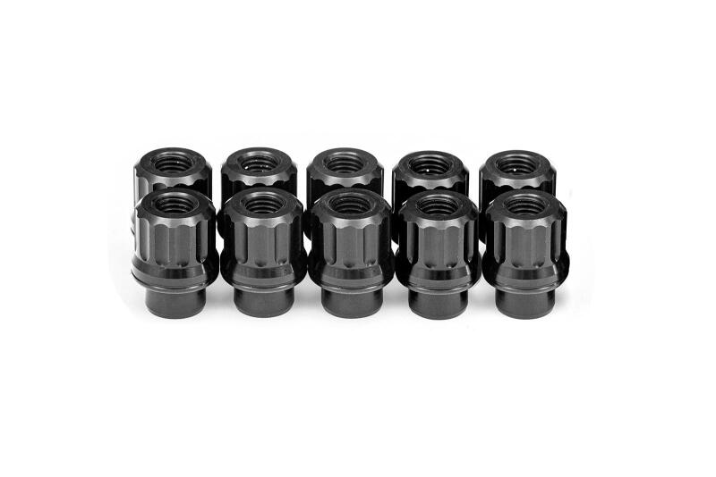 BMR 97-19 Chevrolet Corvette C5/C6/C7 Lug Nut Kit 12mm x 1.50 RH Shank 12-pt Alum Set of 10