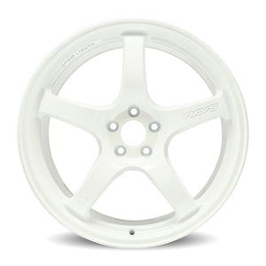 Gram Lights 57CR 19x9.5 +25 5x114.3 Ceramic White Wheel