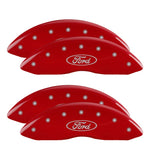 MGP 4 Caliper Covers Engraved Front & Rear MGP Red finish silver ch