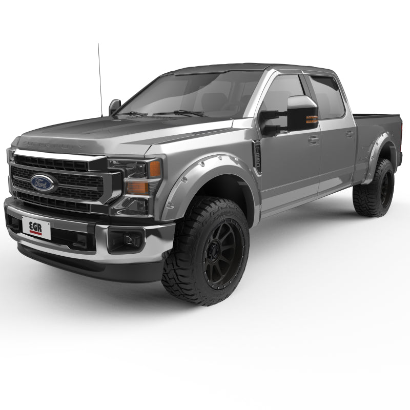 EGR 2017 Ford Super Duty Bolt-On Look Color Match Fender Flares - Set - Ingot Silver