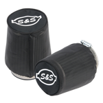 S&S Cycle Air Filter Cover For Tapered S&S Tuned Induction Filters - Black Nylon - 2 Pack