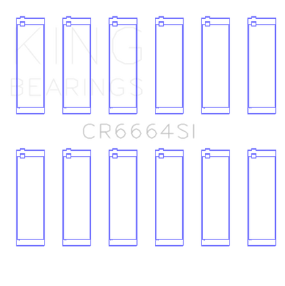 King Engine Bearings Buick V6 Connecting Rod Bearing Set - Set of 6 Pairs