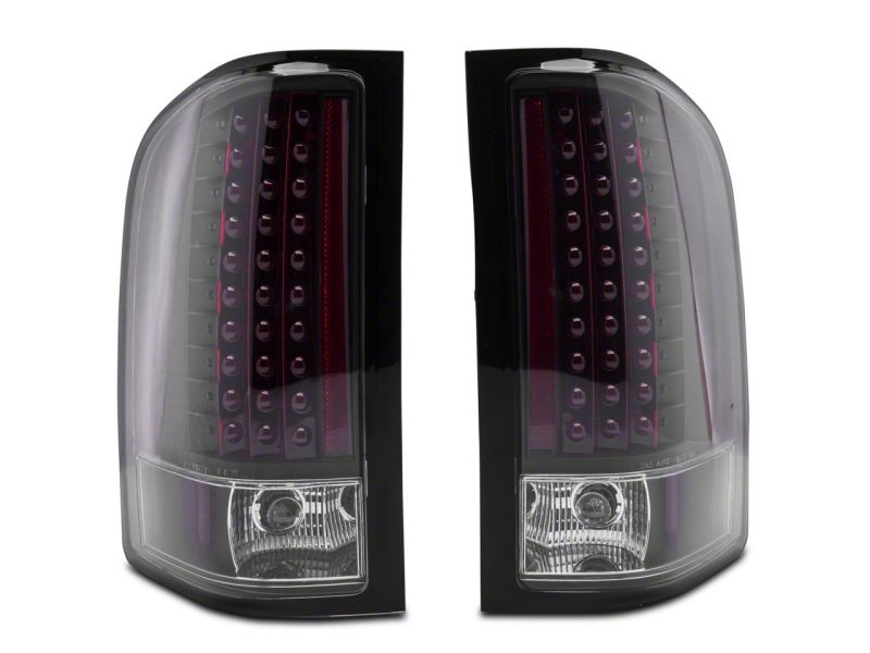 Raxiom 07-13 Chevrolet Silverado 1500 LED Tail Lights- Blk Housing (Clear Lens)