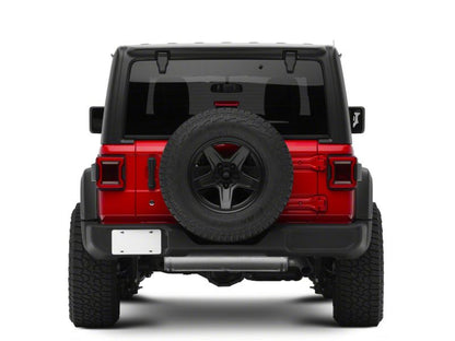 Raxiom 18-23 Jeep Wrangler JL Horizon LED Tail Lights- Black Housing- Red Lens