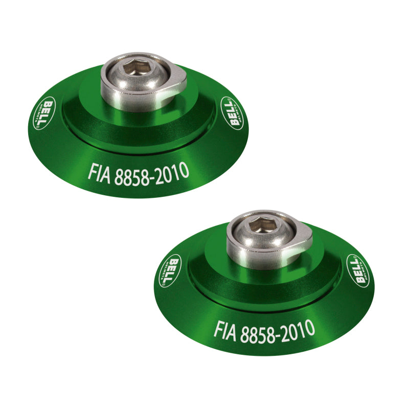 Bell HANS Clip Set Green FIA8858-2010