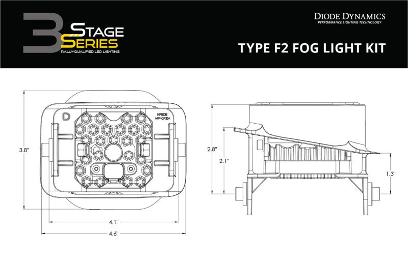 Diode Dynamics SS3 Pro Type F2 Kit ABL - White SAE Driving