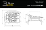 Diode Dynamics SS3 Max Type F2 Kit ABL - Yellow SAE Fog