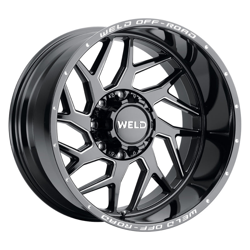 Weld Off-Road W117 22X10 Fulcrum 8X180 ET13 BS6.00 Gloss Black MIL 124.3