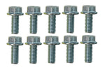 Moroso 5/16in-18 x .750in Serrated Zinc Flange Bolt  - 10 Pack