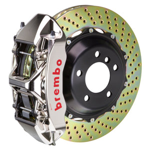 Brembo 06-09 S2000 Front GTR BBK 6 Piston Billet355x32 2pc Rotor Drilled- Nickel Plated