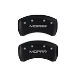 MGP 4 Caliper Covers Engraved Front & Rear MOPAR Red finish silver ch