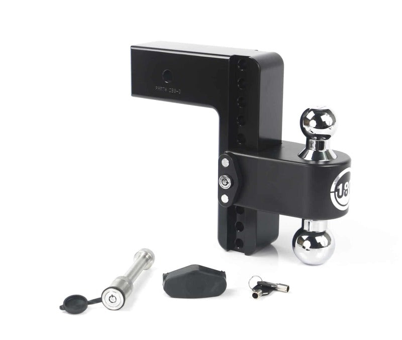 Weigh Safe 180 Hitch 8in Drop Hitch & 3in Shank (10K/21K GTWR) w/WS05 - Black Cerakote