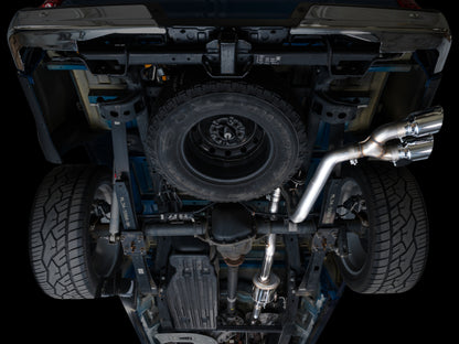 AWE Tuning 21-25 Ford F150 (14th Gen Reg Cab) Cat-Back Exhaust - 4.5in Dual Side Exit Chrome Tips