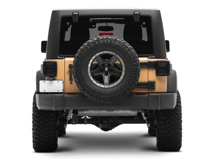 Raxiom 07-18 Jeep Wrangler JK Axial Series JL Style LED Tail Lights- Black Housing- Smoked Lens