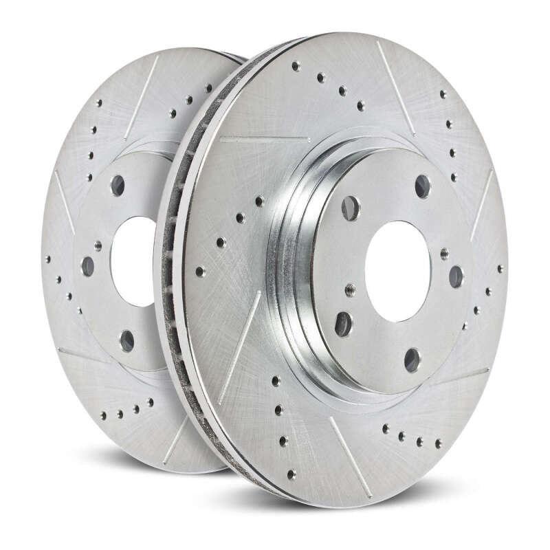 Power Stop 21-22 Volkswagen ID.4 Front Drilled & Slotted Rotor - Pair