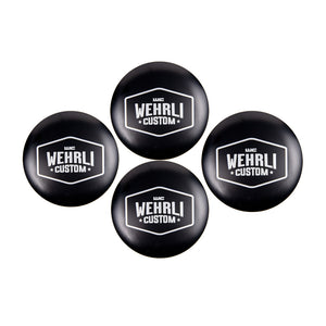 Wehrli 19+ Honda Talon Billet Hub Cap Kit for OEM Wheels - Black Anodized