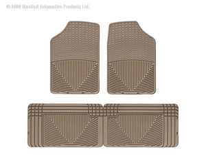 WT Rubber Mats - Rear - Tan