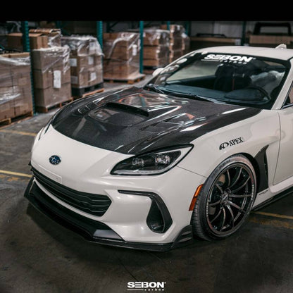 Seibon 22-23 Subaru BRZ Carbon Fiber Front Bumper Duct