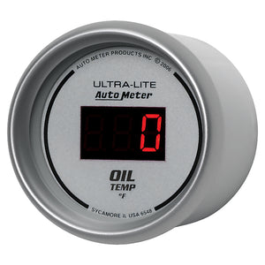 Autometer Ultra-Lite 52MM 0-340 Deg F Digital Oil Temperature