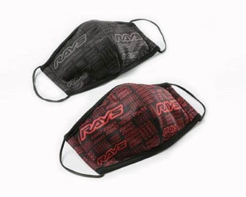 Rays Face Mask Red & Gray (Pair)