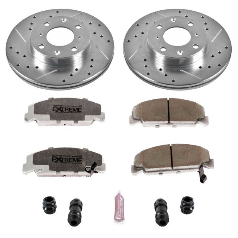 Power Stop 88-89 Honda CRX Front Z26 Street Warrior Brake Kit