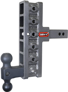 Gen-Y Mega Duty 2in Shank 7.5in Offset Drop 1.5K TW 10K Hitch w/GH-031 Dual-Ball