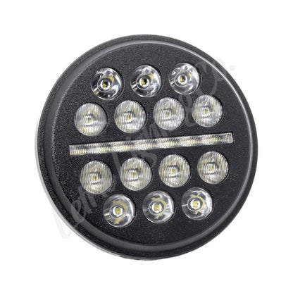 Letric Lighting 5.75in LED Black Buck-Shot Style Mini-Multi Headlight